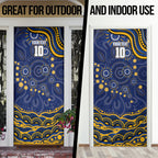 Personalized West Coast Eagles AFL Mascot Door Cover Aboriginal Dot Art - Dreamtime Football Mascot
