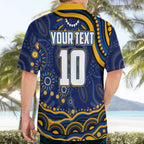 Personalized West Coast Eagles AFL Mascot Hawaiian Shirt Aboriginal Dot Art - Dreamtime Football Mascot
