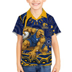 Personalized West Coast Eagles AFL Mascot Hawaiian Shirt Aboriginal Dot Art - Dreamtime Football Mascot