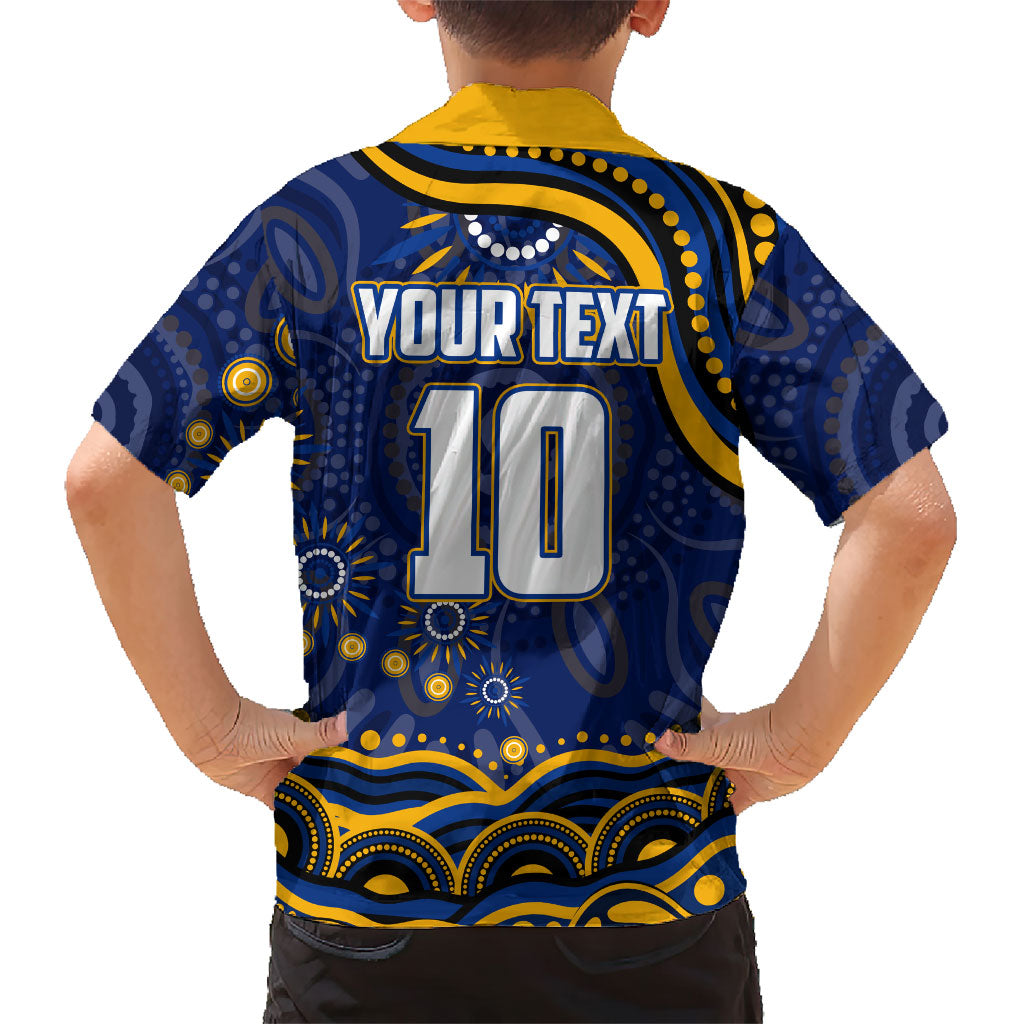 Personalized West Coast Eagles AFL Mascot Hawaiian Shirt Aboriginal Dot Art - Dreamtime Football Mascot