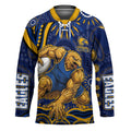 Personalized West Coast Eagles AFL Mascot Hockey Jersey Aboriginal Dot Art - Dreamtime Football Mascot