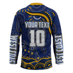 Personalized West Coast Eagles AFL Mascot Hockey Jersey Aboriginal Dot Art - Dreamtime Football Mascot