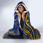 Personalized West Coast Eagles AFL Mascot Hooded Blanket Aboriginal Dot Art - Dreamtime Football Mascot