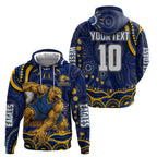 Personalized West Coast Eagles AFL Mascot Hoodie Aboriginal Dot Art - Dreamtime Football Mascot
