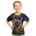 Personalized West Coast Eagles AFL Mascot Kid T Shirt Aboriginal Dot Art - Dreamtime Football Mascot