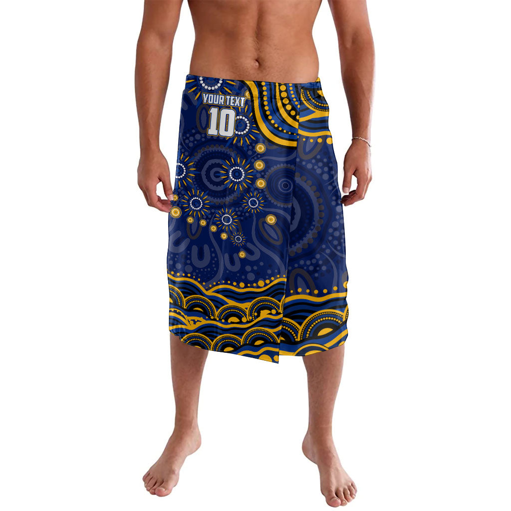 Personalized West Coast Eagles AFL Mascot Lavalava Aboriginal Dot Art - Dreamtime Football Mascot