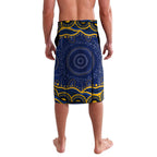 Personalized West Coast Eagles AFL Mascot Lavalava Aboriginal Dot Art - Dreamtime Football Mascot