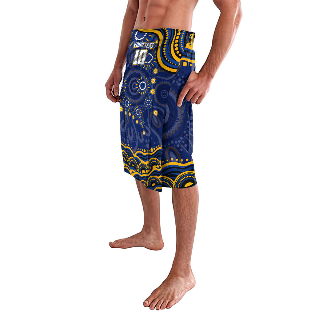 Personalized West Coast Eagles AFL Mascot Lavalava Aboriginal Dot Art - Dreamtime Football Mascot