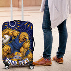 Personalized West Coast Eagles AFL Mascot Luggage Cover Aboriginal Dot Art - Dreamtime Football Mascot