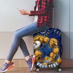 Personalized West Coast Eagles AFL Mascot Luggage Cover Aboriginal Dot Art - Dreamtime Football Mascot