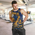 Personalized West Coast Eagles AFL Mascot Men Tank Top Aboriginal Dot Art - Dreamtime Football Mascot