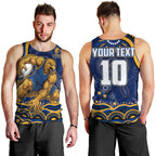 Personalized West Coast Eagles AFL Mascot Men Tank Top Aboriginal Dot Art - Dreamtime Football Mascot