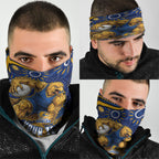 Personalized West Coast Eagles AFL Mascot Neck Gaiter Aboriginal Dot Art - Dreamtime Football Mascot
