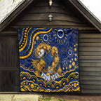 Personalized West Coast Eagles AFL Mascot Quilt Aboriginal Dot Art - Dreamtime Football Mascot
