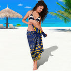 Personalized West Coast Eagles AFL Mascot Sarong Aboriginal Dot Art - Dreamtime Football Mascot