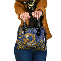 Personalized West Coast Eagles AFL Mascot Shoulder Handbag Aboriginal Dot Art - Dreamtime Football Mascot