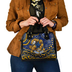 Personalized West Coast Eagles AFL Mascot Shoulder Handbag Aboriginal Dot Art - Dreamtime Football Mascot