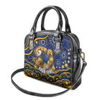 Personalized West Coast Eagles AFL Mascot Shoulder Handbag Aboriginal Dot Art - Dreamtime Football Mascot