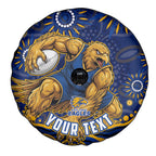 Personalized West Coast Eagles AFL Mascot Spare Tire Cover Aboriginal Dot Art - Dreamtime Football Mascot