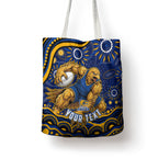 Personalized West Coast Eagles AFL Mascot Tote Bag Aboriginal Dot Art - Dreamtime Football Mascot