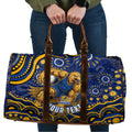 Personalized West Coast Eagles AFL Mascot Travel Bag Aboriginal Dot Art - Dreamtime Football Mascot