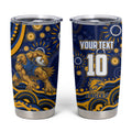 Personalized West Coast Eagles AFL Mascot Tumbler Cup Aboriginal Dot Art - Dreamtime Football Mascot