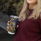 Personalized West Coast Eagles AFL Mascot Tumbler Cup Aboriginal Dot Art - Dreamtime Football Mascot