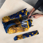 Personalized West Coast Eagles AFL Mascot Umbrella Aboriginal Dot Art - Dreamtime Football Mascot