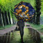 Personalized West Coast Eagles AFL Mascot Umbrella Aboriginal Dot Art - Dreamtime Football Mascot