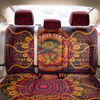 Personalized Barramundi Fish Back Car Seat Cover Australian Tropical Fish Indigenous Aboriginal Dot Art