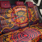 Personalized Barramundi Fish Back Car Seat Cover Australian Tropical Fish Indigenous Aboriginal Dot Art