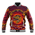 Personalized Barramundi Fish Baseball Jacket Australian Tropical Fish Indigenous Aboriginal Dot Art