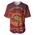 Personalized Barramundi Fish Baseball Jersey Australian Tropical Fish Indigenous Aboriginal Dot Art