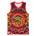 Personalized Barramundi Fish Basketball Jersey Australian Tropical Fish Indigenous Aboriginal Dot Art