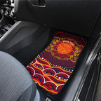 Personalized Barramundi Fish Car Mats Australian Tropical Fish Indigenous Aboriginal Dot Art
