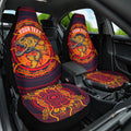 Personalized Barramundi Fish Car Seat Cover Australian Tropical Fish Indigenous Aboriginal Dot Art