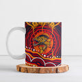 Personalized Barramundi Fish Ceramic Mug Australian Tropical Fish Indigenous Aboriginal Dot Art
