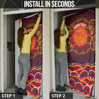Personalized Barramundi Fish Door Cover Australian Tropical Fish Indigenous Aboriginal Dot Art