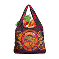 Personalized Barramundi Fish Grocery Bag Australian Tropical Fish Indigenous Aboriginal Dot Art
