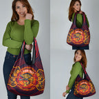 Personalized Barramundi Fish Grocery Bag Australian Tropical Fish Indigenous Aboriginal Dot Art