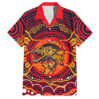 Personalized Barramundi Fish Hawaiian Shirt Australian Tropical Fish Indigenous Aboriginal Dot Art