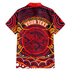 Personalized Barramundi Fish Hawaiian Shirt Australian Tropical Fish Indigenous Aboriginal Dot Art
