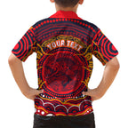 Personalized Barramundi Fish Hawaiian Shirt Australian Tropical Fish Indigenous Aboriginal Dot Art