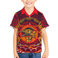Personalized Barramundi Fish Kid Hawaiian Shirt Australian Tropical Fish Indigenous Aboriginal Dot Art
