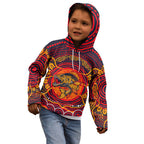 Personalized Barramundi Fish Kid Hoodie Australian Tropical Fish Indigenous Aboriginal Dot Art