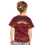 Personalized Barramundi Fish Kid T Shirt Australian Tropical Fish Indigenous Aboriginal Dot Art