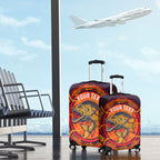 Personalized Barramundi Fish Luggage Cover Australian Tropical Fish Indigenous Aboriginal Dot Art