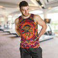 Personalized Barramundi Fish Men Tank Top Australian Tropical Fish Indigenous Aboriginal Dot Art