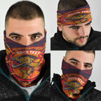 Personalized Barramundi Fish Neck Gaiter Australian Tropical Fish Indigenous Aboriginal Dot Art