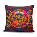 Personalized Barramundi Fish Pillow Cover Australian Tropical Fish Indigenous Aboriginal Dot Art